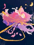 抽象水粉喷溅画