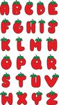 可爱草莓字母 字体
