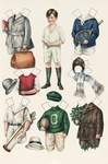 人物绘画彩铅男孩衣服棒球