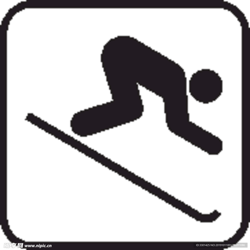 运动图标系列 滑雪图标