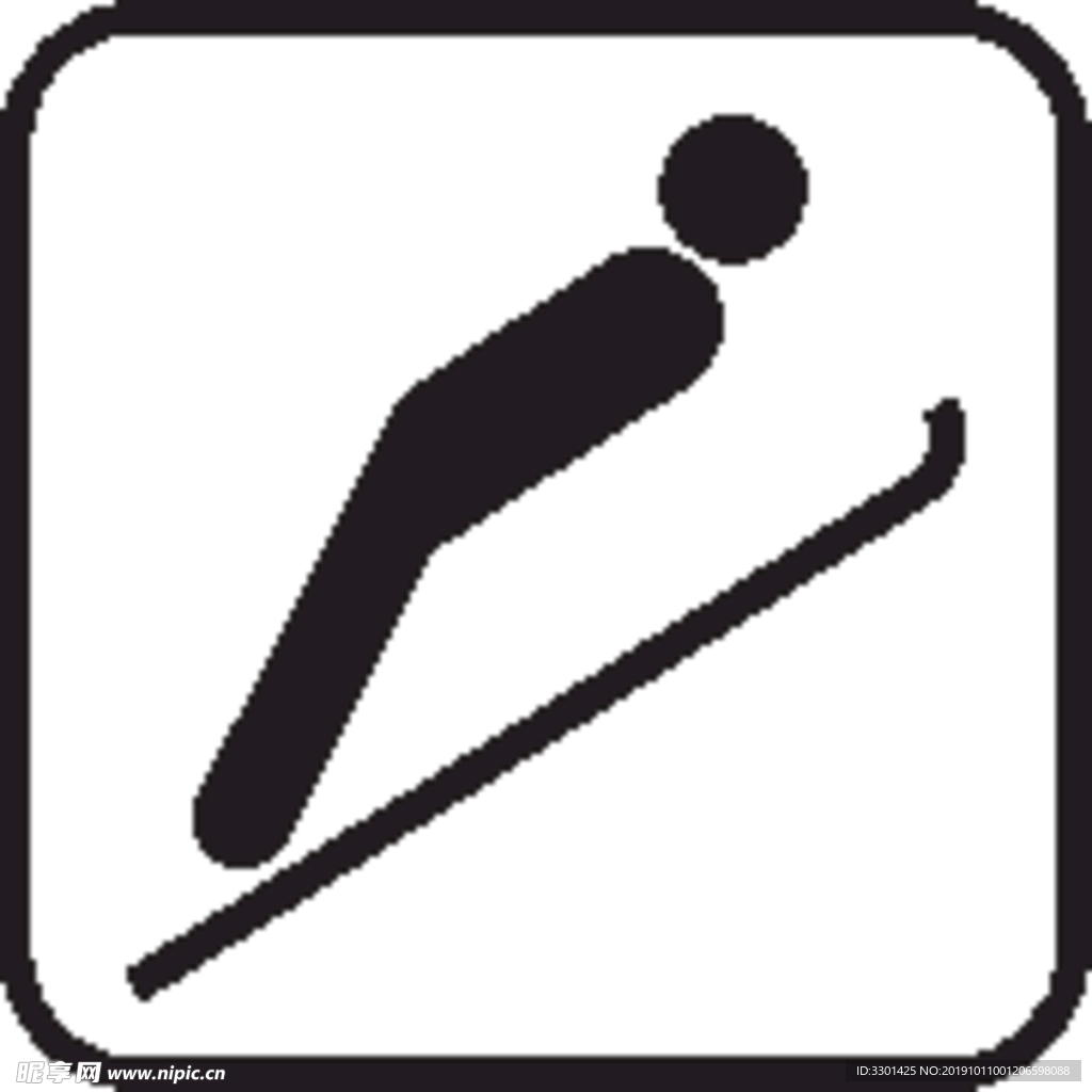 运动图标系列 滑雪图标