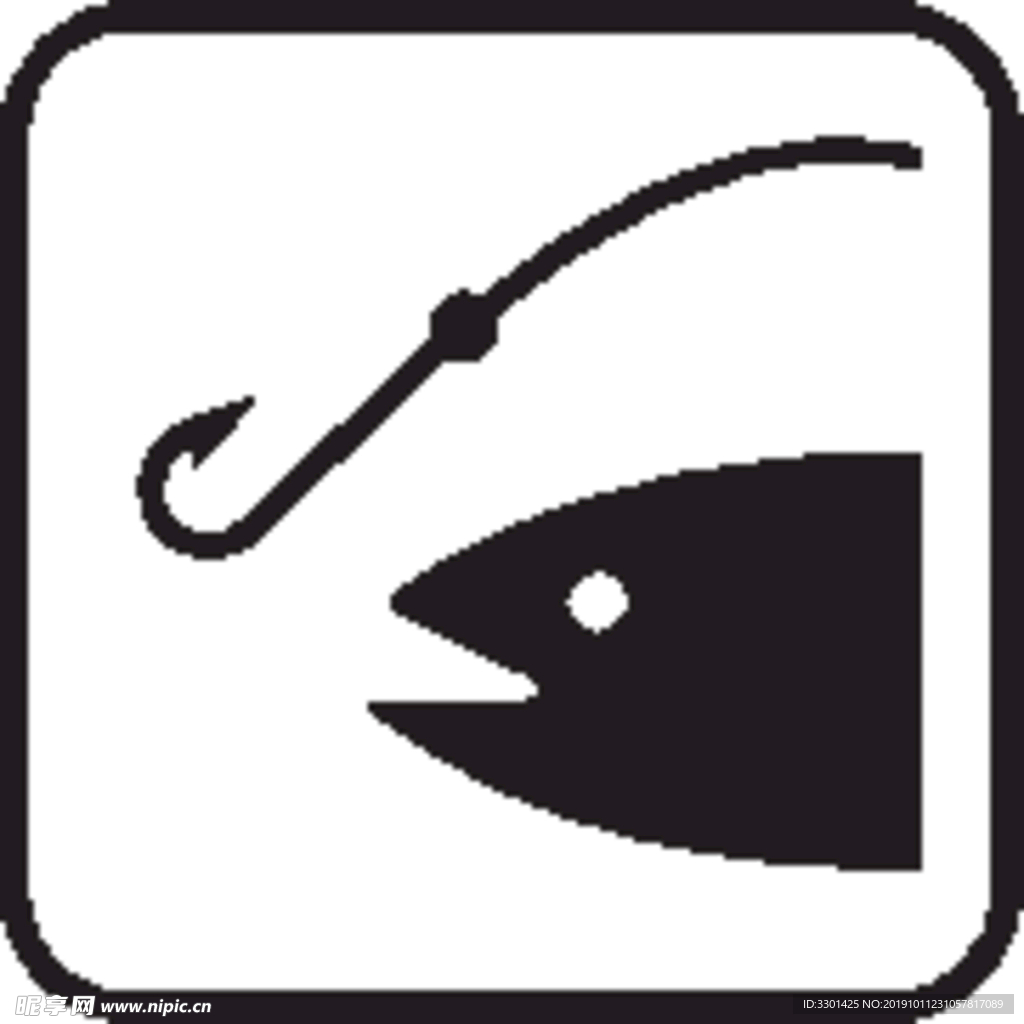 生活图标系列 钓鱼图标
