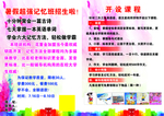 暑假招生单页
