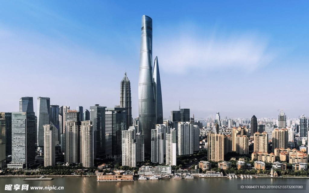 上海中心大厦建筑背景