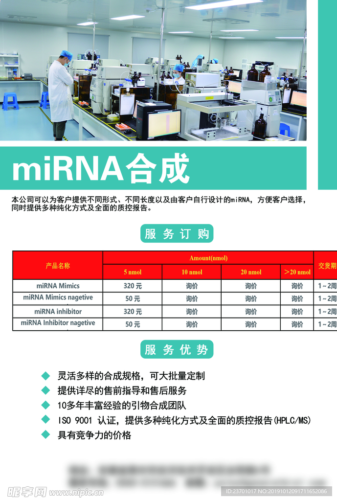 miRNA合成
