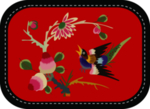 刺绣花面