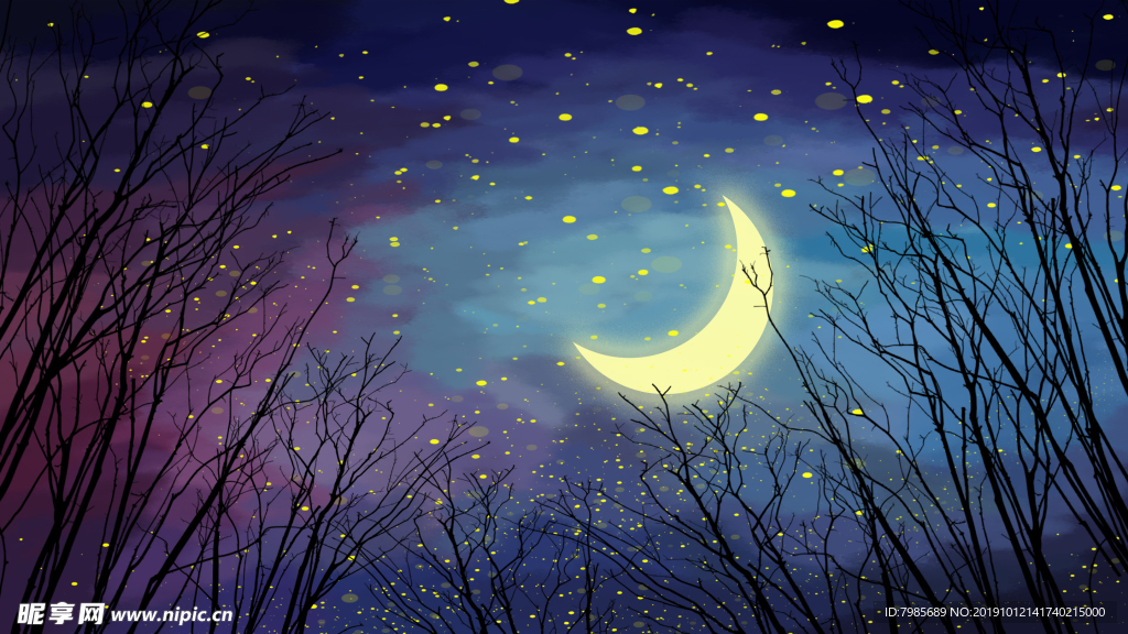 星空 月亮