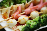 藤椒串串 西兰花 鹌鹑蛋 脆皮