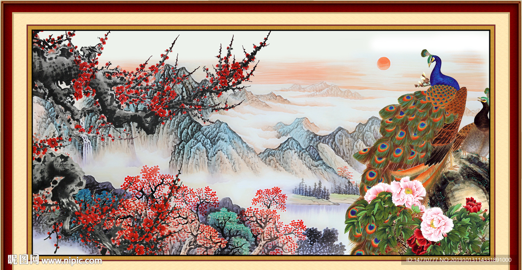 国画梅花