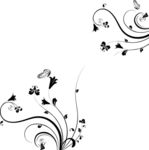 花  对角花矢量图