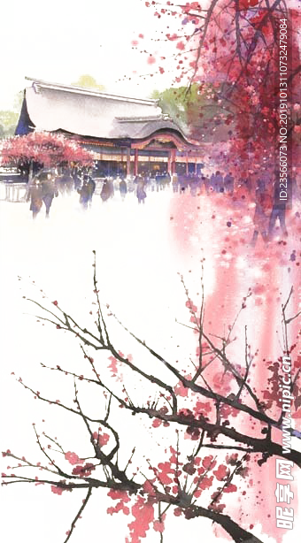 中国风传统花朵