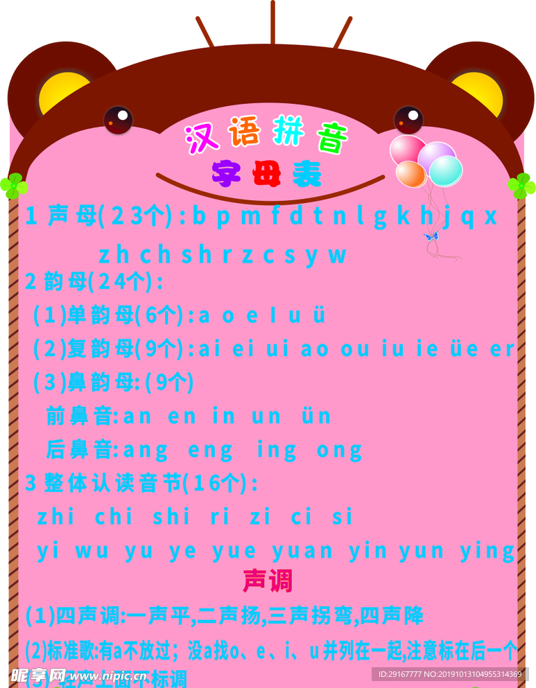 拼音表