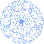 欧式莲花底图