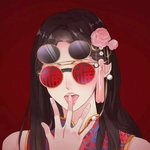 古风情侣背景桌面头像