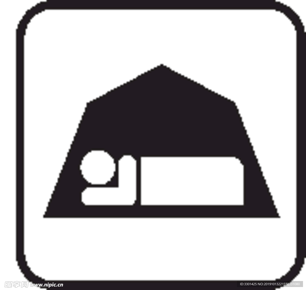 生活图标系列 户外帐篷露营图标