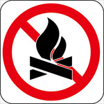 生活图标系列 禁止生火图标