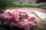 新鲜的猪肉