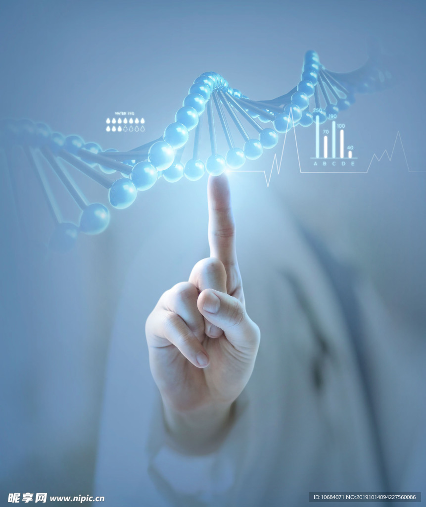 高科技医疗生物研究背景图片