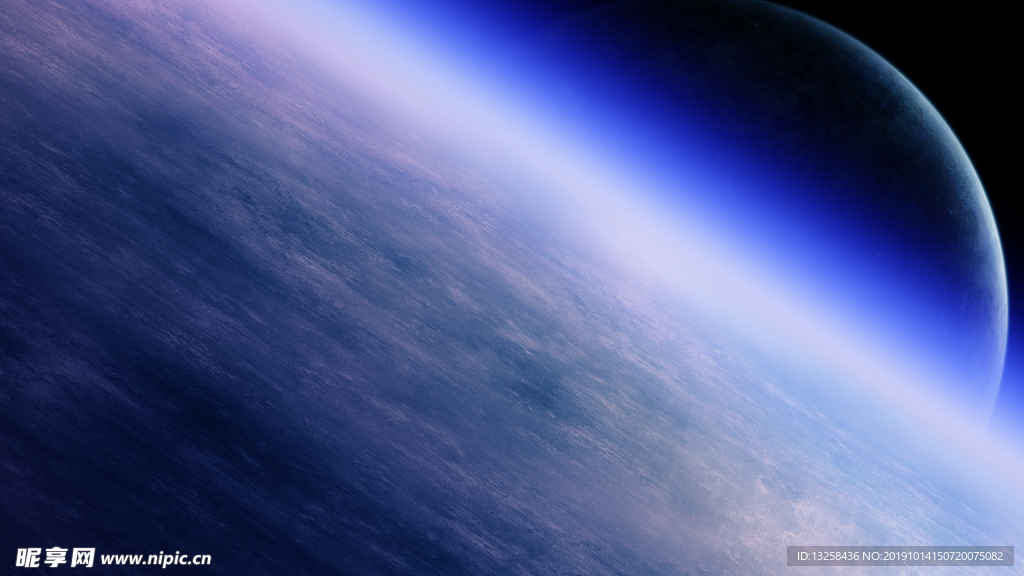 宇宙星球太空炫光背景