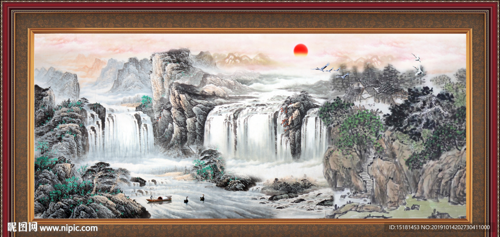 聚宝盆山水