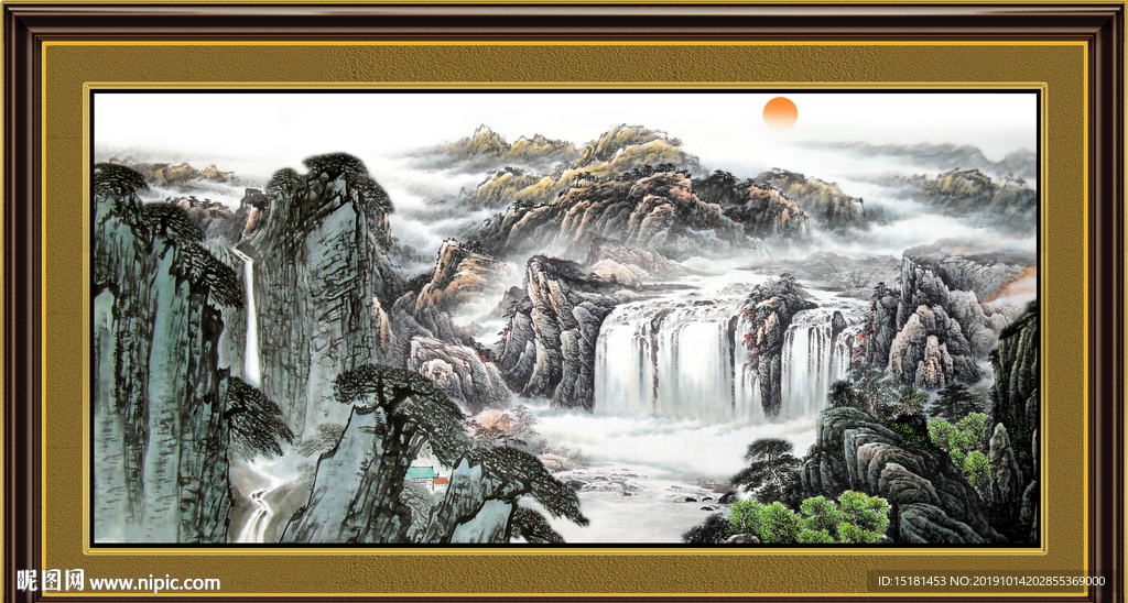 聚宝盆山水