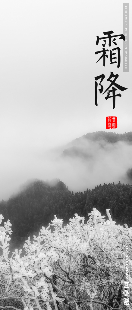 霜降海报 霜降素材 霜降节气