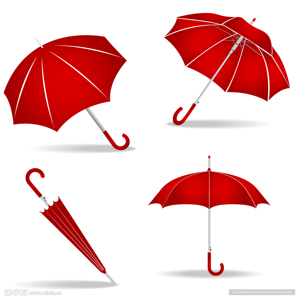 雨伞展示效果图设计