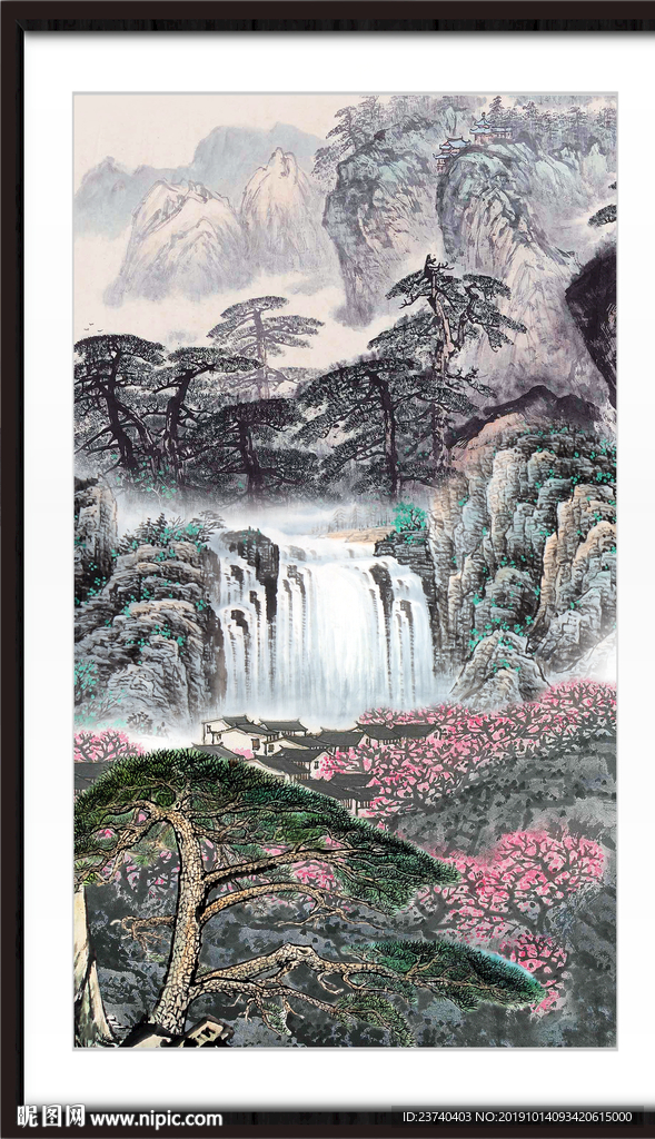 聚宝盆 风水画