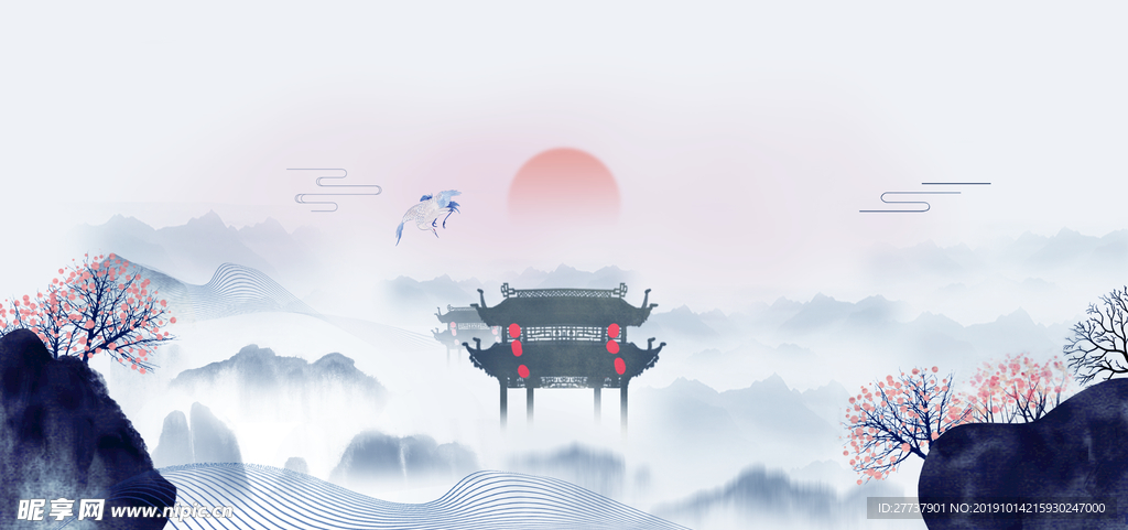 中式背景