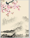 山水梅花