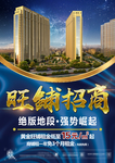 高大气旺铺招商商业地产宣传海报