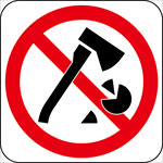 生活图标系列 禁止伐木图标
