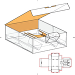 包装盒刀版 展开图