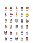 房屋建筑图标