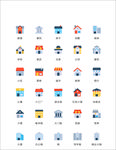 房屋建筑图标
