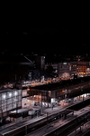 夜幕中的城市一角