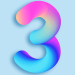 立体3字