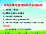 欧美伦模范管理团队的合格标准