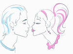 简笔画KISS