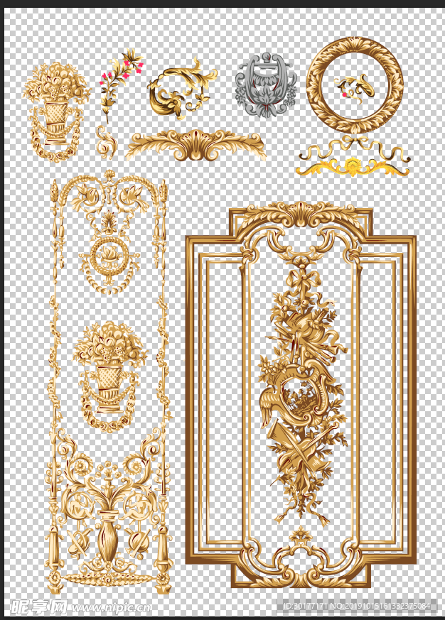 欧式花纹