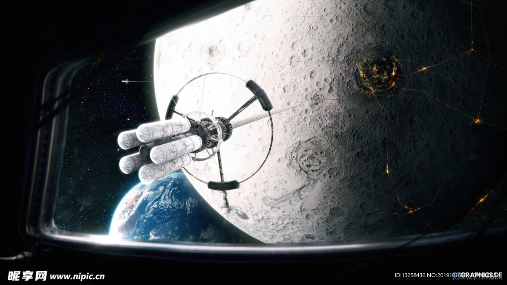 太空星球宇宙卫星