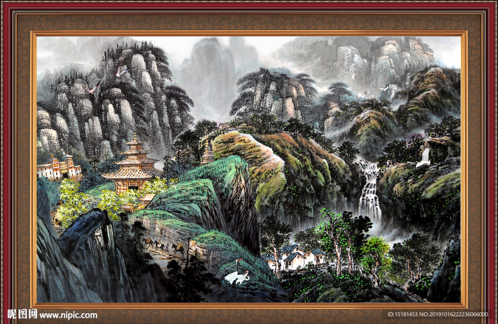 大厅山水画