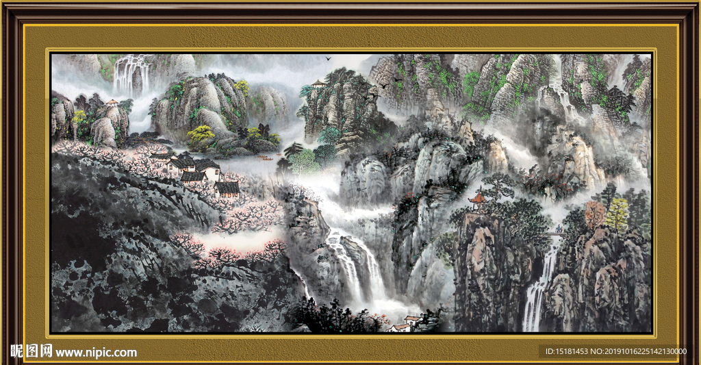 大厅山水画