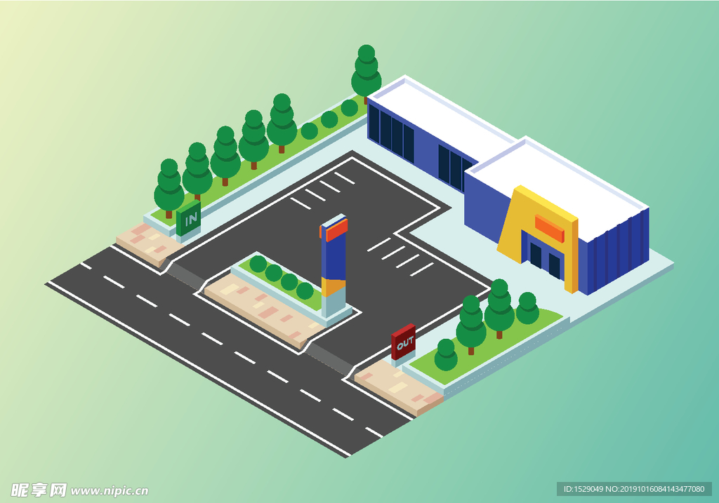 3D工业背景