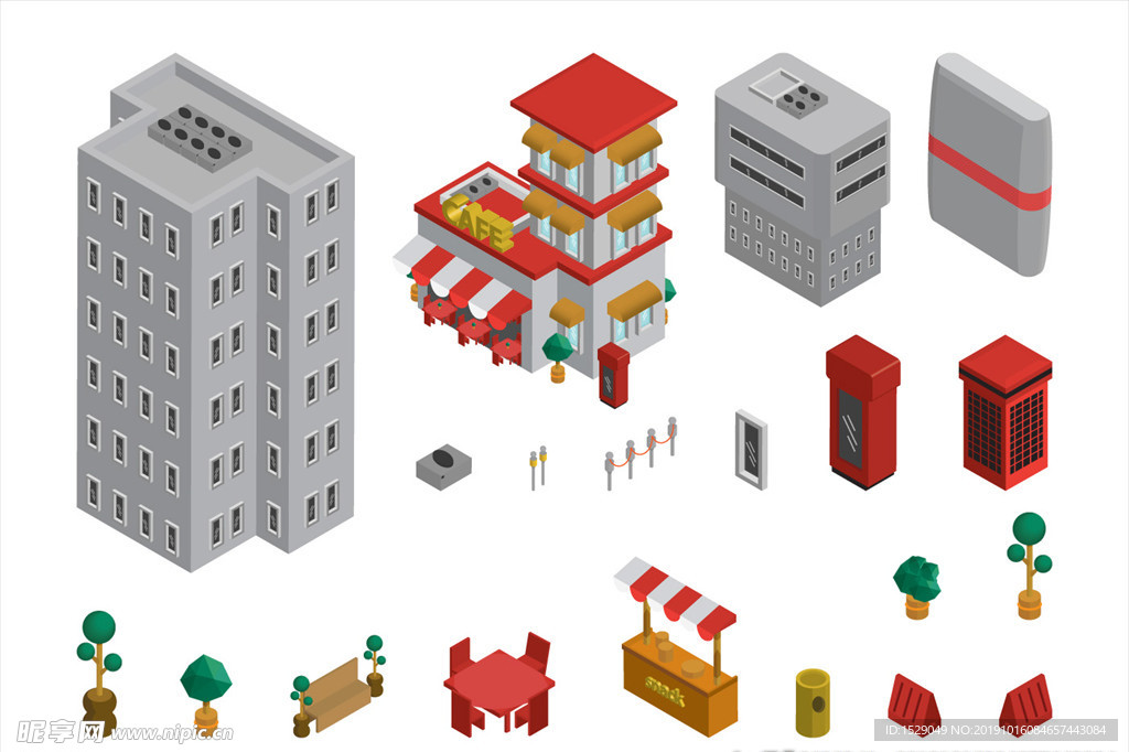 3D建筑素材