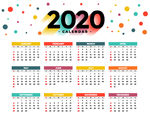 2020年日历
