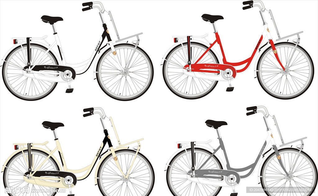 自行车配色图