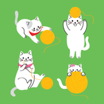 可爱卡通动物小猫咪