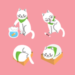 可爱卡通动物小猫咪