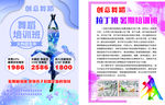 舞蹈宣传单海报不干胶